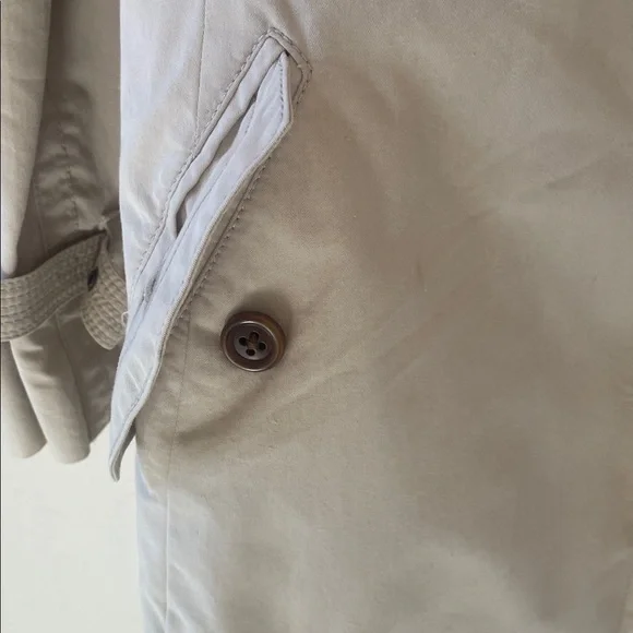 J. Crew Size 2 Light Tan Belted Trench Coat - Picture 6 of 8